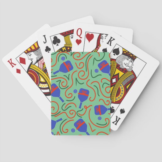 Jeu De Cartes Pickleball avec serviette en boîte (dos)