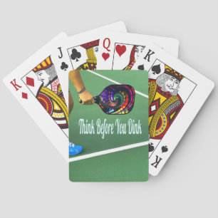 Jeu De Cartes Pickleball Pensez avant de boire