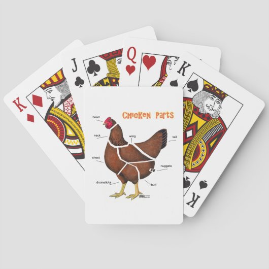 Jeu De Cartes Pièces de poulet (dos)