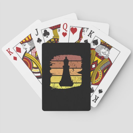 Jeu De Cartes Pièces d'échecs Rétro (dos)