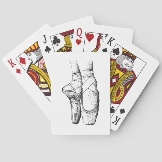 Jeu De Cartes Pieds de danseuse sur pointes #1 (dos)