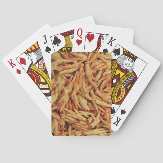 Jeu De Cartes Pieds de poulet cru (dos)