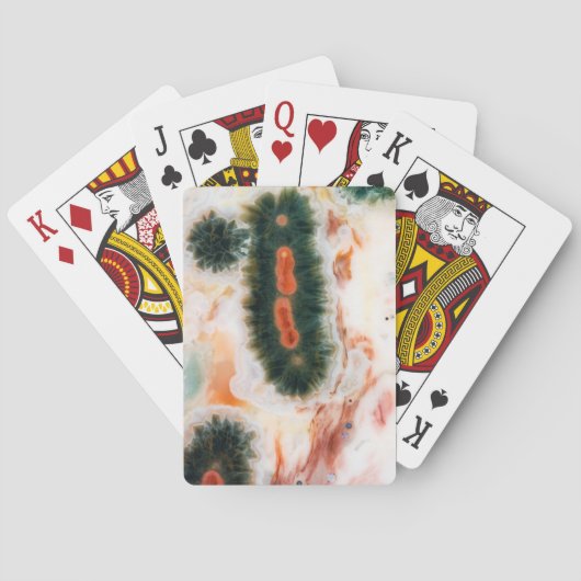Jeu De Cartes Pierre d'Ocean Jasper trouvée à Madagascar (dos)