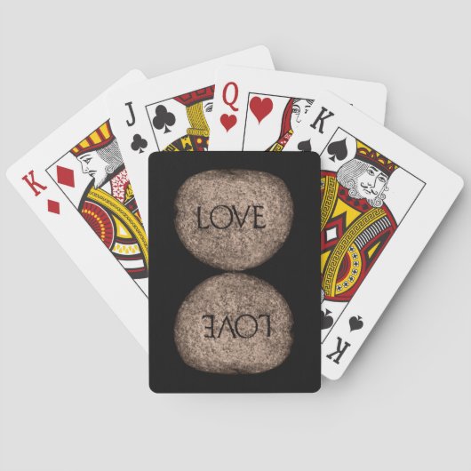 Jeu De Cartes Pierre sculptée "Amour" (dos)