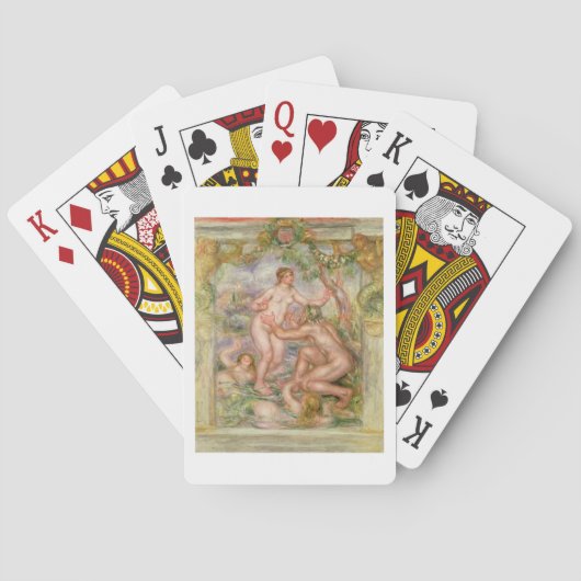 Jeu De Cartes Pierre un Renoir | Saone coulant dans le Rhône (dos)