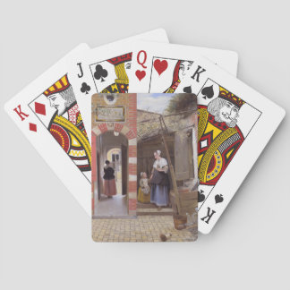 Jeu De Cartes Pieter de Hooch- Cour d'une maison à Delft