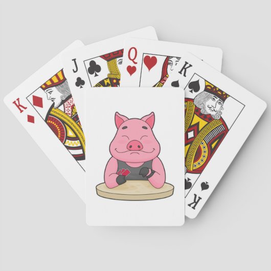 Jeu De Cartes Pig au Poker avec cartes de Poker (dos)