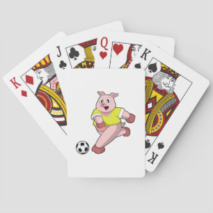 Jeu De Cartes Pig comme joueur de football avec Soccer