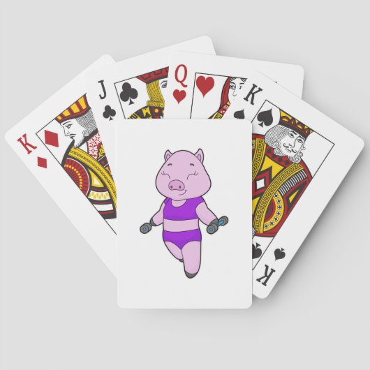Jeu De Cartes Pig Fitness Dumbbell (dos)