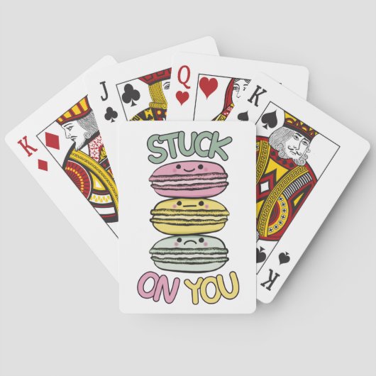 Jeu De Cartes Pile de macarons kawaii mignons (dos)
