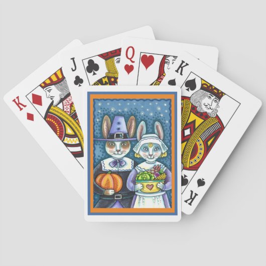 JEU DE CARTES PILGRIM RABBITS, GRÂCE À LA RÉCOLTE DE HARE, MORT (dos)