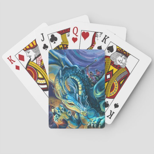 Jeu De Cartes Pilote de dragon bleu (dos)