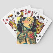 Jeu De Cartes Pin-Up Goth Retro (dos)