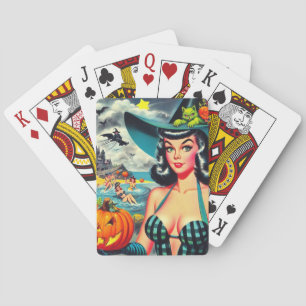 Jeu De Cartes Pin-up Halloween vintage