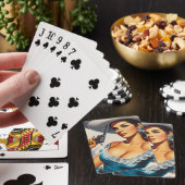 Jeu De Cartes Pin-up rétro Far West (In Situ)
