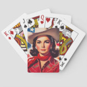 Jeu De Cartes Pin-up Western Vintage (dos)