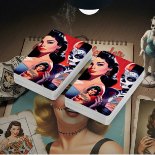 Jeu De Cartes Pin-ups tatoués Old School