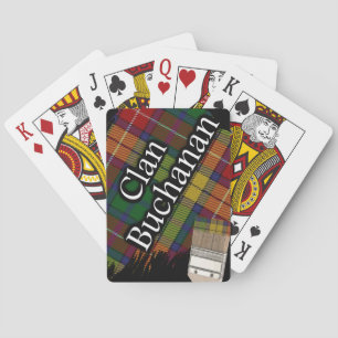 Jeu De Cartes Pinceau de la tartan du clan écossais Buchanan