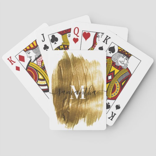 Jeu De Cartes Pinceau d'or (dos)