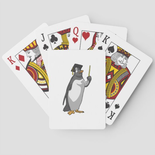 Jeu De Cartes Pingouin as Teacher with Pointer (dos)
