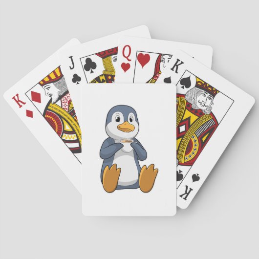 Jeu De Cartes Pingouin avec la coupe du café (dos)