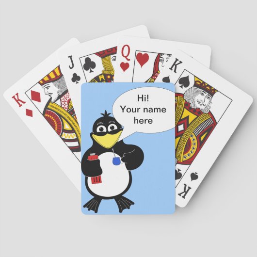 Jeu De Cartes Pingouin de dessin (dos)