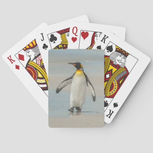 Jeu De Cartes Pingouin marchant sur la plage (dos)