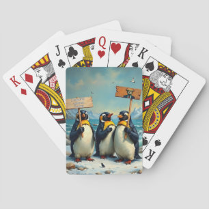 Jeu De Cartes Pingouins contre Trump