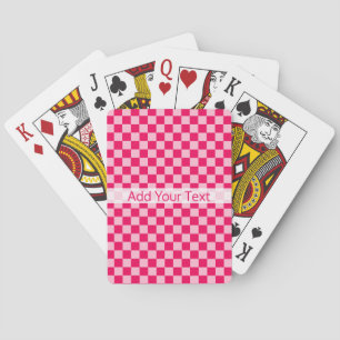 Jeu De Cartes Pink Combination Classic Checkerboard par STaylor