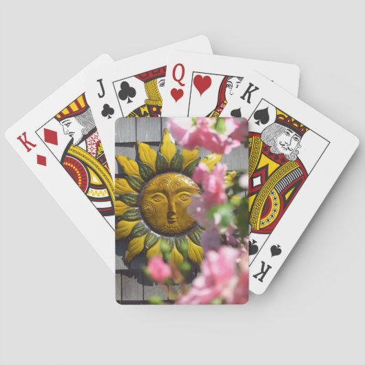 Jeu De Cartes Pink Flowers and Sun - Martha's Vineyard (dos)