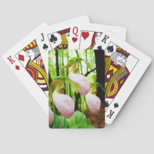 Jeu De Cartes Pink Lady Slipper sauvage orchidée