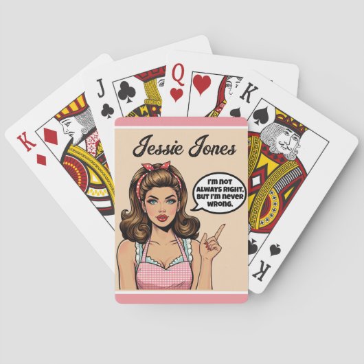 Jeu De Cartes Pinup rétro_ Pas mal (dos)