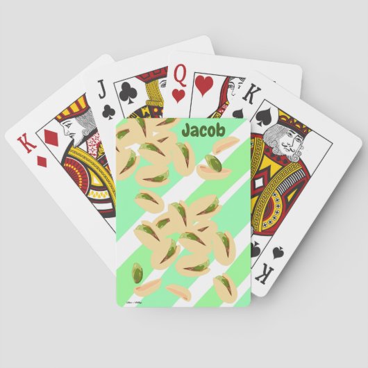 Jeu De Cartes Pistaches personnalisées (dos)