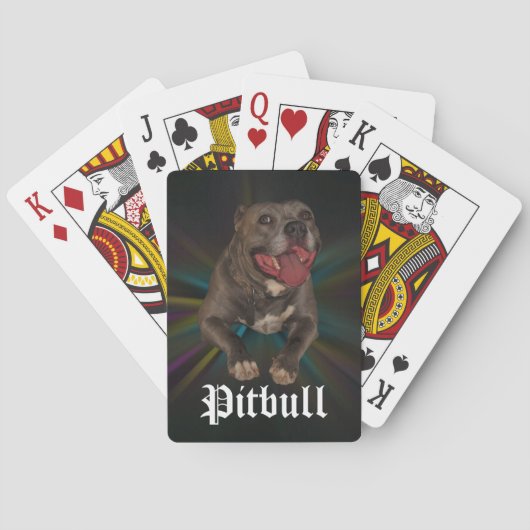 Jeu De Cartes Pitbull Bicycle Lecture Cartes (dos)
