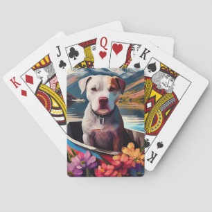 Jeu De Cartes Pitbull sur une pagaie : une aventure Pittoresque