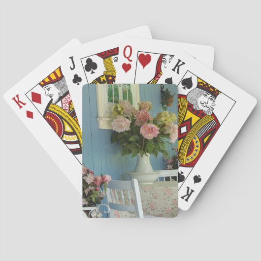 Jeu De Cartes Pivoines victoriennes - Martha's Vineyard (dos)
