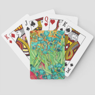 Jeu De Cartes PixDezines van gogh turquoise barbu iris / st. rem