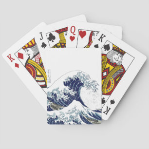 Jeu De Cartes PixDezines Vintage, grande vague, Hokusai 葛 飾 北 斎