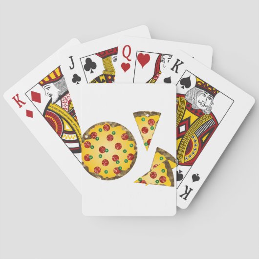 Jeu De Cartes pizza à paillettes (dos)