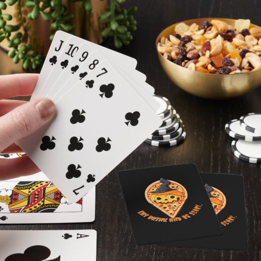 Jeu De Cartes Pizza Party Halloween Pumpkin Witch Hat Essential (In Situ)