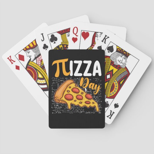 Jeu De Cartes Pizza Pi Day Mathématiques Amateurs (dos)