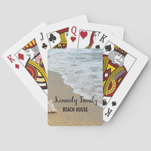 Jeu De Cartes Plage côtière de bord de mer Maison de vacances Gu (dos)
