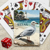 Jeu De Cartes Plage côtière du phare de Seagull