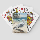 Jeu De Cartes Plage côtière du phare de Seagull (dos)