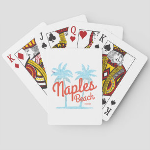 Jeu De Cartes Plage de Naples Floride États-Unis Palmiers Bleus