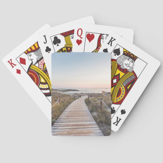Jeu De Cartes Plage d'es Pujols à l'aube (dos)