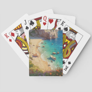 Jeu De Cartes Plage en Grèce
