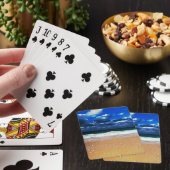 Jeu De Cartes Plage exotique nuageuse (In Situ)