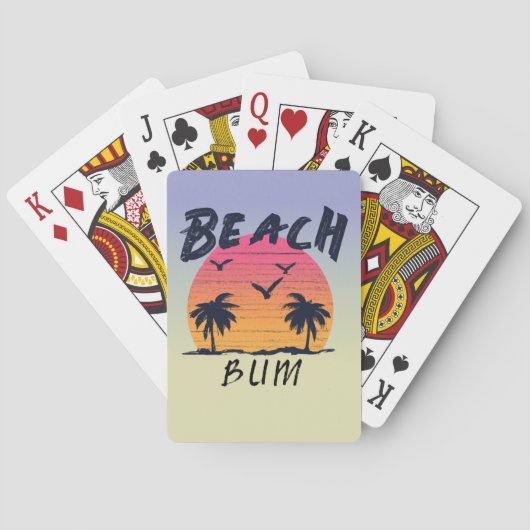 Jeu De Cartes Plage/littoral/tropical/hawaïen (dos)