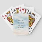 Jeu De Cartes Plage Océanique Côtière   (dos)